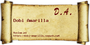Dobi Amarilla névjegykártya